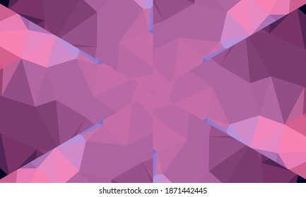 Geometric design, Mosaic of a vector kaleidoscope, abstract Mosaic Background, colorful Futuristic Background, geometric Triangular Pattern. Mosaic texture. Stained glass effect. EPS 10 Vector