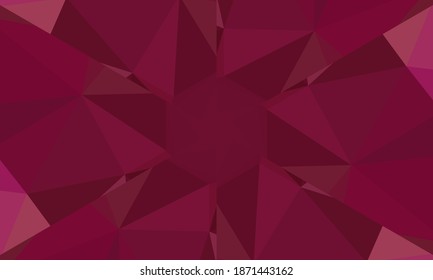 Geometrisches Design, Mosaik eines Vektorkalidoskops, abstrakter Mosaikhintergrund, bunter Futuristischer Hintergrund, geometrisches Dreiecksmuster. Mosaikstruktur. Festgestellter Glaseffekt. EPS10-Vektorgrafik