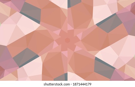 Geometric design, Mosaic of a vector kaleidoscope, abstract Mosaic Background, colorful Futuristic Background, geometric Triangular Pattern. Mosaic texture. Stained glass effect. EPS 10 Vector