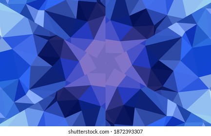 Diseño geométrico, mosaico de un kaleidoscopio vector, fondo mosaico abstracto, fondo futurista colorido, patrón triangular geométrico. Textura mosaica. Efecto de vidrio manchado. Vector EPS 10