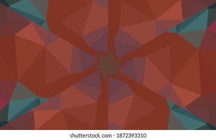 Geometric design, Mosaic of a vector kaleidoscope, abstract Mosaic Background, colorful Futuristic Background, geometric Triangular Pattern. Mosaic pattern. Stained glass effect. EPS 10 Vector