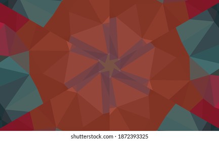 Geometric design, Mosaic of a vector kaleidoscope, abstract Mosaic Background, colorful Futuristic Background, geometric Triangular Pattern. Mosaic pattern. Stained glass effect. EPS 10 Vector