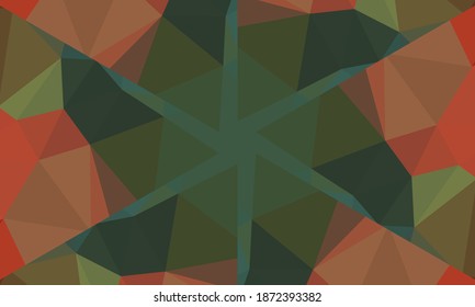 Geometric design, Mosaic of a vector kaleidoscope, abstract Mosaic Background, colorful Futuristic Background, geometric Triangular Pattern. Mosaic pattern. Stained glass effect. EPS 10 Vector