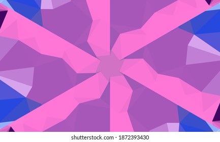 Geometric design, Mosaic of a vector kaleidoscope, abstract Mosaic Background, colorful Futuristic Background, geometric Triangular Pattern. Mosaic pattern. Stained glass effect. EPS 10 Vector