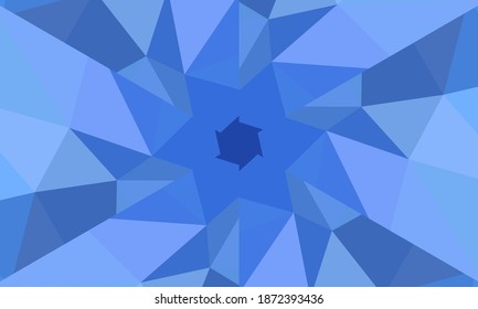 Diseño geométrico, mosaico de un kaleidoscopio vector, fondo mosaico abstracto, fondo futurista colorido, patrón triangular geométrico. Patrón mosaico. Efecto de vidrio manchado. Vector EPS 10