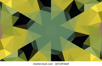 Geometric design, Mosaic of a vector kaleidoscope, abstract Mosaic Background, colorful Futuristic Background, geometric Triangular Pattern. Mosaic pattern. Stained glass effect. EPS 10 Vector