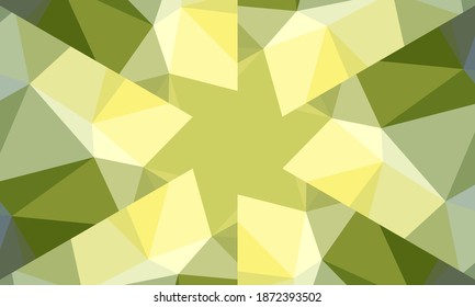 Diseño geométrico, mosaico de un kaleidoscopio vector, fondo mosaico abstracto, fondo futurista colorido, patrón triangular geométrico. Patrón mosaico. Efecto de vidrio manchado. Vector EPS 10