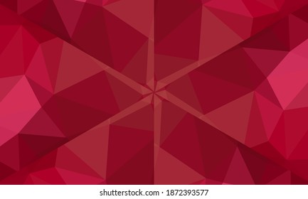 Diseño geométrico, mosaico de un kaleidoscopio vector, fondo mosaico abstracto, fondo futurista colorido, patrón triangular geométrico. Patrón mosaico. Efecto de vidrio manchado. Vector EPS 10