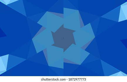 Diseño geométrico, mosaico de un kaleidoscopio vector, fondo mosaico abstracto, fondo futurista colorido, patrón triangular geométrico. Textura mosaica. Efecto de vidrio manchado. Vector EPS 10