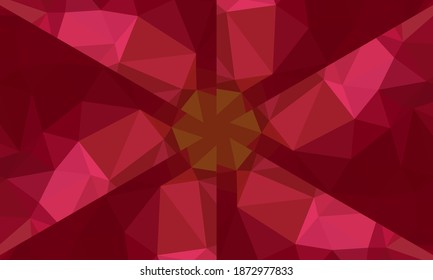 Diseño geométrico, mosaico de un kaleidoscopio vector, fondo mosaico abstracto, fondo futurista colorido, patrón triangular geométrico. Textura mosaica. Efecto de vidrio manchado. Vector EPS 10