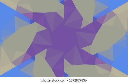 Diseño geométrico, mosaico de un kaleidoscopio vector, fondo mosaico abstracto, fondo futurista colorido, patrón triangular geométrico. Textura mosaica. Efecto de vidrio manchado. Vector EPS 10