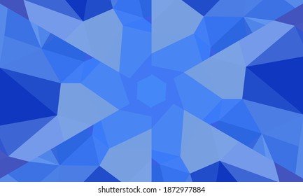 Diseño geométrico, mosaico de un kaleidoscopio vector, fondo mosaico abstracto, fondo futurista colorido, patrón triangular geométrico. Textura mosaica. Efecto de vidrio manchado. Vector EPS 10