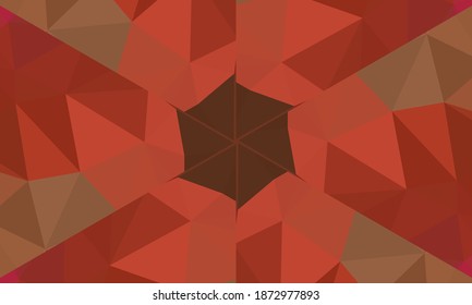 Diseño geométrico, mosaico de un kaleidoscopio vector, fondo mosaico abstracto, fondo futurista colorido, patrón triangular geométrico. Textura mosaica. Efecto de vidrio manchado. Vector EPS 10