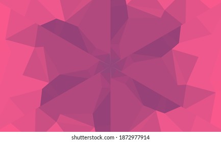 Diseño geométrico, mosaico de un kaleidoscopio vector, fondo mosaico abstracto, fondo futurista colorido, patrón triangular geométrico. Textura mosaica. Efecto de vidrio manchado. Vector EPS 10