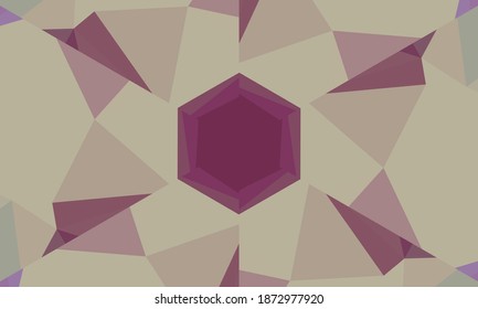 Geometric design, Mosaic of a vector kaleidoscope, abstract Mosaic Background, colorful Futuristic Background, geometric Triangular Pattern. Mosaic texture. Stained glass effect. EPS 10 Vector
