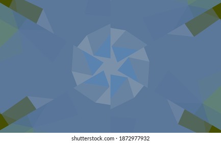 Geometrisches Design, Mosaik eines Vektorkalidoskops, abstrakter Mosaikhintergrund, bunter Futuristischer Hintergrund, geometrisches Dreiecksmuster. Mosaikstruktur. Festgestellter Glaseffekt. EPS10-Vektorgrafik