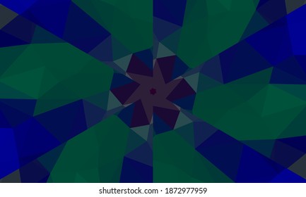 Geometric design, Mosaic of a vector kaleidoscope, abstract Mosaic Background, colorful Futuristic Background, geometric Triangular Pattern. Mosaic texture. Stained glass effect. EPS 10 Vector