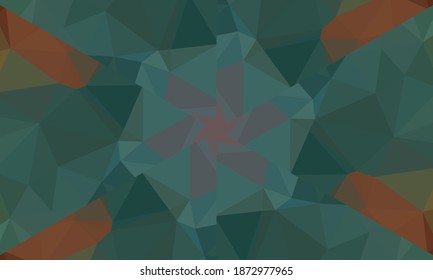 Geometric design, Mosaic of a vector kaleidoscope, abstract Mosaic Background, colorful Futuristic Background, geometric Triangular Pattern. Mosaic texture. Stained glass effect. EPS 10 Vector
