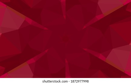 Diseño geométrico, mosaico de un kaleidoscopio vector, fondo mosaico abstracto, fondo futurista colorido, patrón triangular geométrico. Textura mosaica. Efecto de vidrio manchado. Vector EPS 10