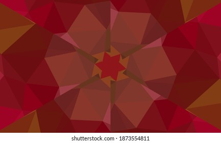 Geometric design, Mosaic of a vector kaleidoscope, abstract Mosaic Background, colorful Futuristic Background, geometric Triangular Pattern. Mosaic texture. Stained glass effect. EPS 10 Vector