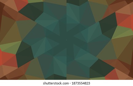 Geometric design, Mosaic of a vector kaleidoscope, abstract Mosaic Background, colorful Futuristic Background, geometric Triangular Pattern. Mosaic texture. Stained glass effect. EPS 10 Vector