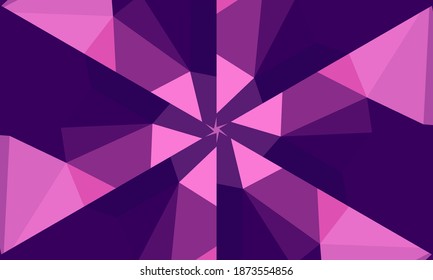 Geometric design, Mosaic of a vector kaleidoscope, abstract Mosaic Background, colorful Futuristic Background, geometric Triangular Pattern. Mosaic texture. Stained glass effect. EPS 10 Vector