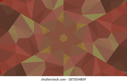 Diseño geométrico, mosaico de un kaleidoscopio vector, fondo mosaico abstracto, fondo futurista colorido, patrón triangular geométrico. Textura mosaica. Efecto de vidrio manchado. Vector EPS 10