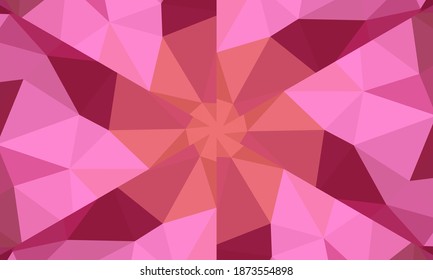 Geometric design, Mosaic of a vector kaleidoscope, abstract Mosaic Background, colorful Futuristic Background, geometric Triangular Pattern. Mosaic texture. Stained glass effect. EPS 10 Vector