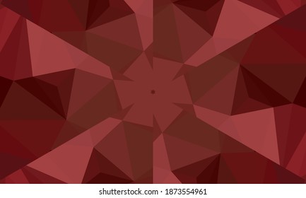 Diseño geométrico, mosaico de un kaleidoscopio vector, fondo mosaico abstracto, fondo futurista colorido, patrón triangular geométrico. Textura mosaica. Efecto de vidrio manchado. Vector EPS 10