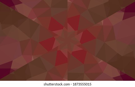 Geometrisches Design, Mosaik eines Vektorkalidoskops, abstrakter Mosaikhintergrund, bunter Futuristischer Hintergrund, geometrisches Dreiecksmuster. Mosaikstruktur. Festgestellter Glaseffekt. EPS10-Vektorgrafik