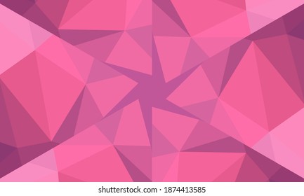 Geometric design, Mosaic of a vector kaleidoscope, abstract Mosaic Background, colorful Futuristic Background, geometric Triangular Pattern. Mosaic texture. Stained glass effect. EPS 10 Vector