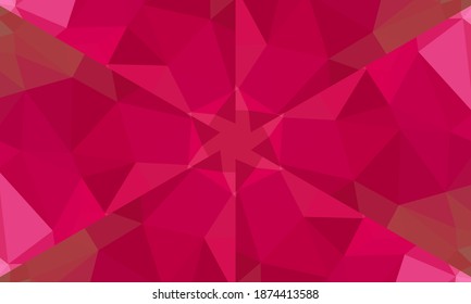 Diseño geométrico, mosaico de un kaleidoscopio vector, fondo mosaico abstracto, fondo futurista colorido, patrón triangular geométrico. Textura mosaica. Efecto de vidrio manchado. Vector EPS 10