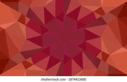 Diseño geométrico, mosaico de un kaleidoscopio vector, fondo mosaico abstracto, fondo futurista colorido, patrón triangular geométrico. Textura mosaica. Efecto de vidrio manchado. Vector EPS 10
