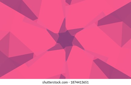 Geometrisches Design, Mosaik eines Vektorkalidoskops, abstrakter Mosaikhintergrund, bunter Futuristischer Hintergrund, geometrisches Dreiecksmuster. Mosaikstruktur. Festgestellter Glaseffekt. EPS10-Vektorgrafik