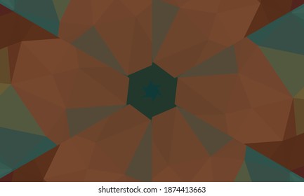 Geometric design, Mosaic of a vector kaleidoscope, abstract Mosaic Background, colorful Futuristic Background, geometric Triangular Pattern. Mosaic texture. Stained glass effect. EPS 10 Vector