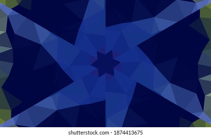 Geometric design, Mosaic of a vector kaleidoscope, abstract Mosaic Background, colorful Futuristic Background, geometric Triangular Pattern. Mosaic texture. Stained glass effect. EPS 10 Vector