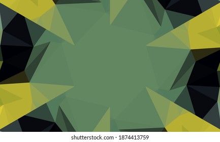 Diseño geométrico, mosaico de un kaleidoscopio vector, fondo mosaico abstracto, fondo futurista colorido, patrón triangular geométrico. Textura mosaica. Efecto de vidrio manchado. Vector EPS 10