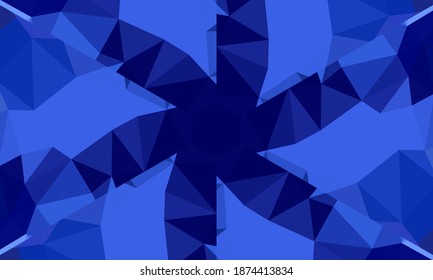 Geometric design, Mosaic of a vector kaleidoscope, abstract Mosaic Background, colorful Futuristic Background, geometric Triangular Pattern. Mosaic texture. Stained glass effect. EPS 10 Vector