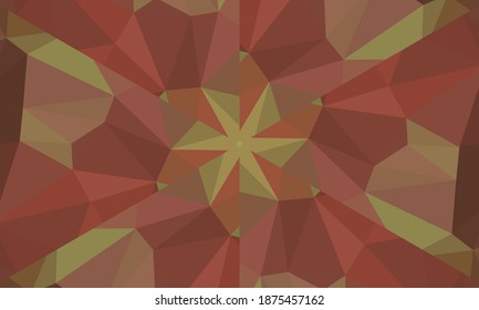Diseño geométrico, mosaico de un kaleidoscopio vector, fondo mosaico abstracto, fondo futurista colorido, patrón triangular geométrico. Textura mosaica. Efecto de vidrio manchado. Vector EPS 10