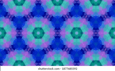 Diseño geométrico, mosaico de un kaleidoscopio vector, fondo mosaico abstracto, fondo futurista colorido, patrón triangular geométrico. Textura mosaica. Efecto de vidrio manchado. Vector EPS 10