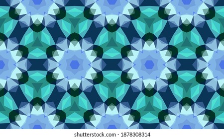Geometric design, Mosaic of a vector kaleidoscope, abstract Mosaic Background, colorful Futuristic Background, geometric Triangular Pattern. Mosaic texture. Stained glass effect. EPS 10 Vector