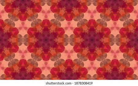 Diseño geométrico, mosaico de un kaleidoscopio vector, fondo mosaico abstracto, fondo futurista colorido, patrón triangular geométrico. Textura mosaica. Efecto de vidrio manchado. Vector EPS 10