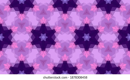 Diseño geométrico, mosaico de un kaleidoscopio vector, fondo mosaico abstracto, fondo futurista colorido, patrón triangular geométrico. Textura mosaica. Efecto de vidrio manchado. Vector EPS 10