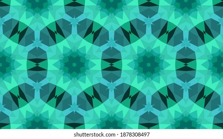 Geometric design, Mosaic of a vector kaleidoscope, abstract Mosaic Background, colorful Futuristic Background, geometric Triangular Pattern. Mosaic texture. Stained glass effect. EPS 10 Vector
