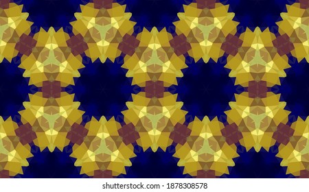 Diseño geométrico, mosaico de un kaleidoscopio vector, fondo mosaico abstracto, fondo futurista colorido, patrón triangular geométrico. Textura mosaica. Efecto de vidrio manchado. Vector EPS 10