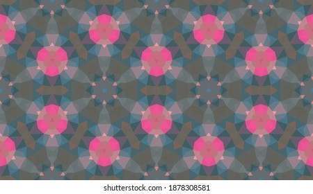 Diseño geométrico, mosaico de un kaleidoscopio vector, fondo mosaico abstracto, fondo futurista colorido, patrón triangular geométrico. Textura mosaica. Efecto de vidrio manchado. Vector EPS 10