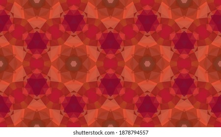 Geometric design, Mosaic of a vector kaleidoscope, abstract Mosaic Background, colorful Futuristic Background, geometric Triangular Pattern. Mosaic texture. Stained glass effect. EPS 10 Vector