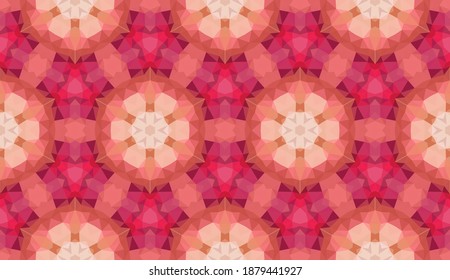 Geometrisches Design, Mosaik eines Vektorkalidoskops, abstrakter Mosaikhintergrund, bunter Futuristischer Hintergrund, geometrisches Dreiecksmuster. Mosaikstruktur. Festgestellter Glaseffekt. EPS10-Vektorgrafik
