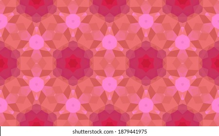 Geometrisches Design, Mosaik eines Vektorkalidoskops, abstrakter Mosaikhintergrund, bunter Futuristischer Hintergrund, geometrisches Dreiecksmuster. Mosaikstruktur. Festgestellter Glaseffekt. EPS10-Vektorgrafik
