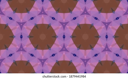 Diseño geométrico, mosaico de un kaleidoscopio vector, fondo mosaico abstracto, fondo futurista colorido, patrón triangular geométrico. Textura mosaica. Efecto de vidrio manchado. Vector EPS 10